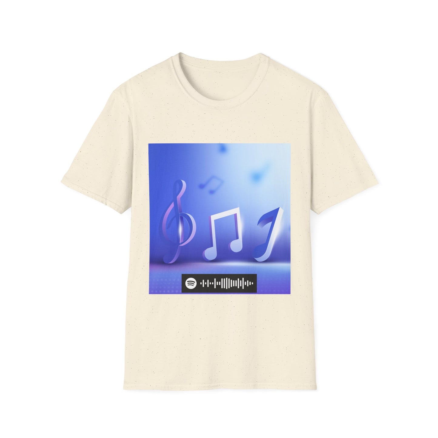 Blues Music Fan T-Shirt music notes2 - Unisex Softstyle Tee, Guitar Lover Gift, Musician Apparel, Concert Outfit, Blues Enthusiast Clothing