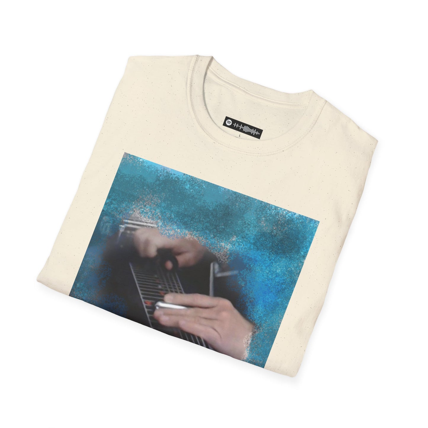 Blues Music Fan T-Shirt hands playing steel guitar - Unisex Softstyle Tee, Guitar Lover Gift, Musician Apparel, Concert Outfit, Blues Enthusiast Clothing