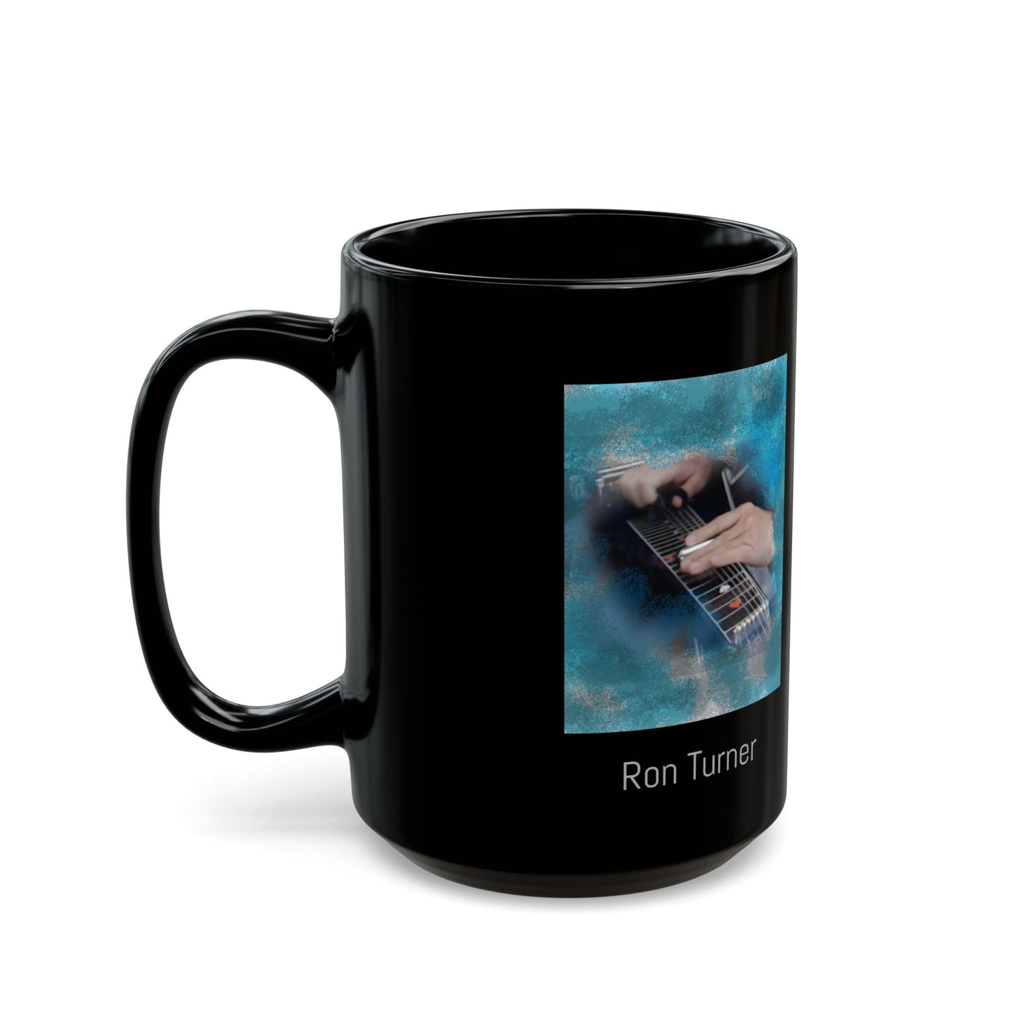 Music-Themed Mug style #2 for Blues Lovers, Perfect Gift for Musicians and Coffee Enthusiasts, Unique Black Mug for Home or Office, Celebrate Music!