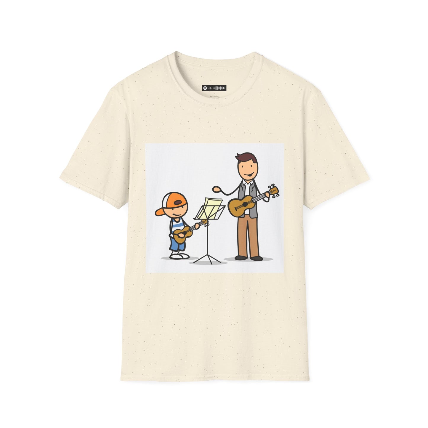 Blues Music Fan T-Shirt boy learning - Unisex Softstyle Tee, Guitar Lover Gift, Musician Apparel, Concert Outfit, Blues Enthusiast Clothing