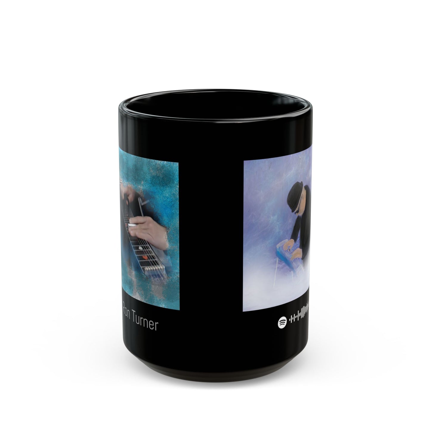 Music-Themed Mug style #2 for Blues Lovers, Perfect Gift for Musicians and Coffee Enthusiasts, Unique Black Mug for Home or Office, Celebrate Music!