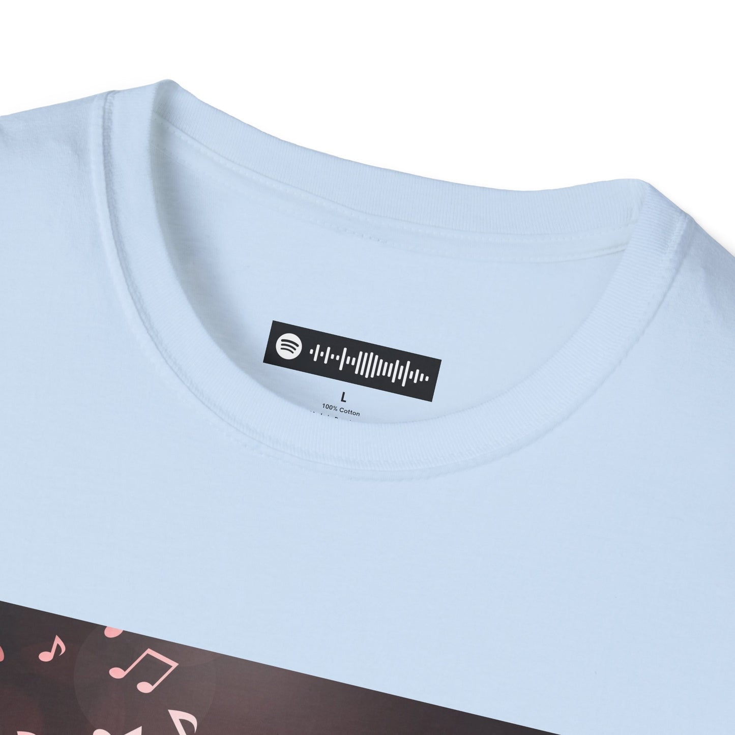 Blues Music Fan T-Shirt guitar w-notes - Unisex Softstyle Tee, Guitar Lover Gift, Musician Apparel, Concert Outfit, Blues Enthusiast Clothing