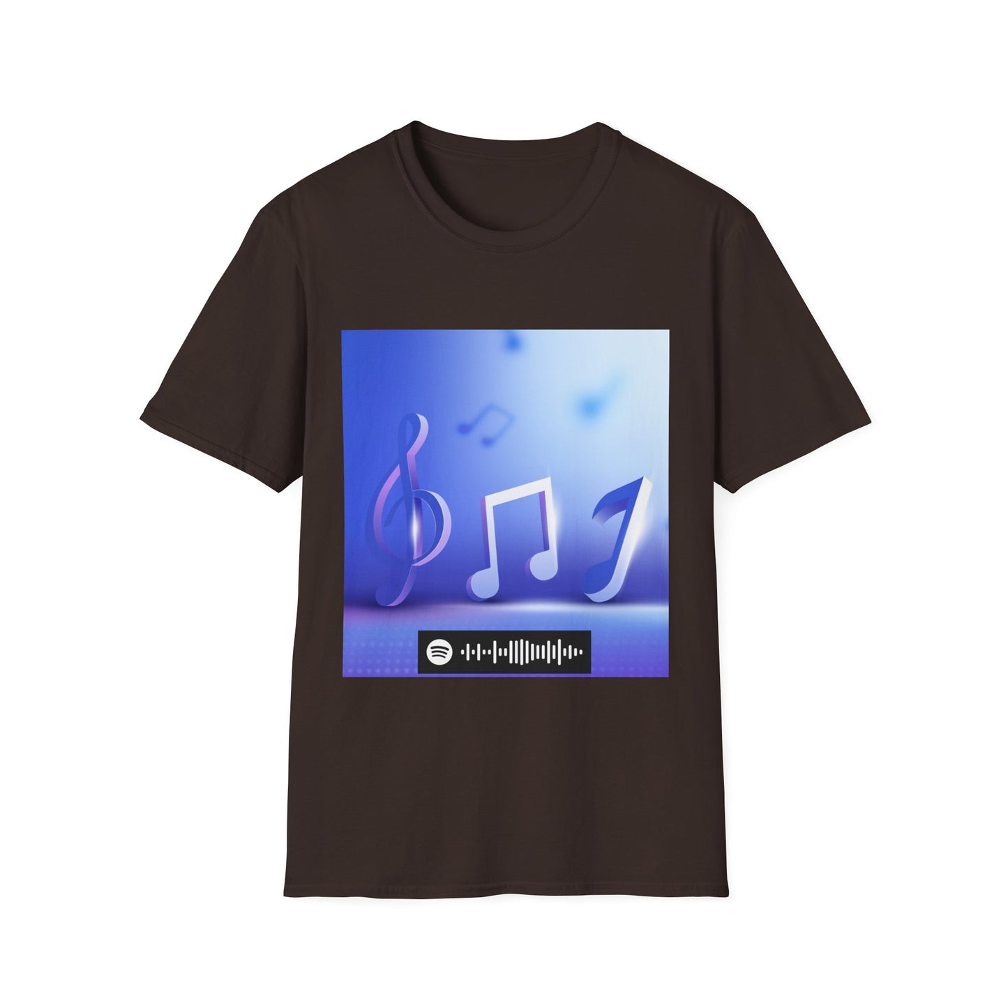 Blues Music Fan T-Shirt music notes2 - Unisex Softstyle Tee, Guitar Lover Gift, Musician Apparel, Concert Outfit, Blues Enthusiast Clothing
