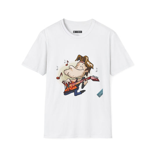 Blues Music Fan T-Shirt rock guitarist - Unisex Softstyle Tee, Guitar Lover Gift, Musician Apparel, Concert Outfit, Blues Enthusiast Clothing