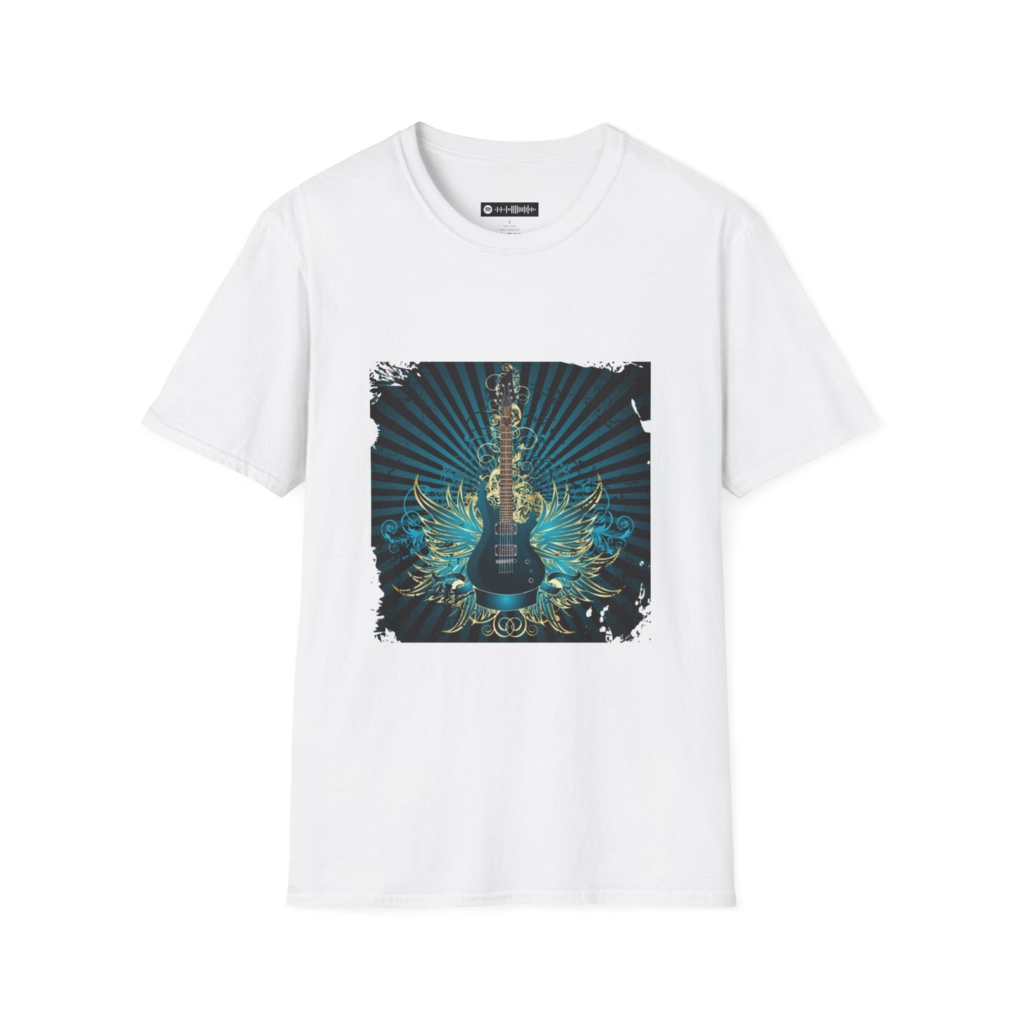 Blues Music Fan T-Shirt rock guitar - Unisex Softstyle Tee, Guitar Lover Gift, Musician Apparel, Concert Outfit, Blues Enthusiast Clothing