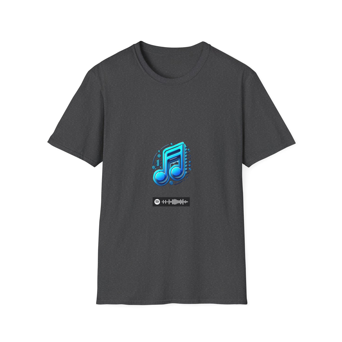 Blues Music Fan T-Shirt music notes1 - Unisex Softstyle Tee, Guitar Lover Gift, Musician Apparel, Concert Outfit, Blues Enthusiast Clothing