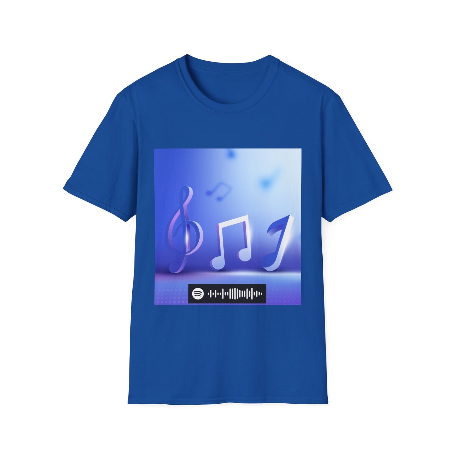 Blues Music Fan T-Shirt music notes2 - Unisex Softstyle Tee, Guitar Lover Gift, Musician Apparel, Concert Outfit, Blues Enthusiast Clothing