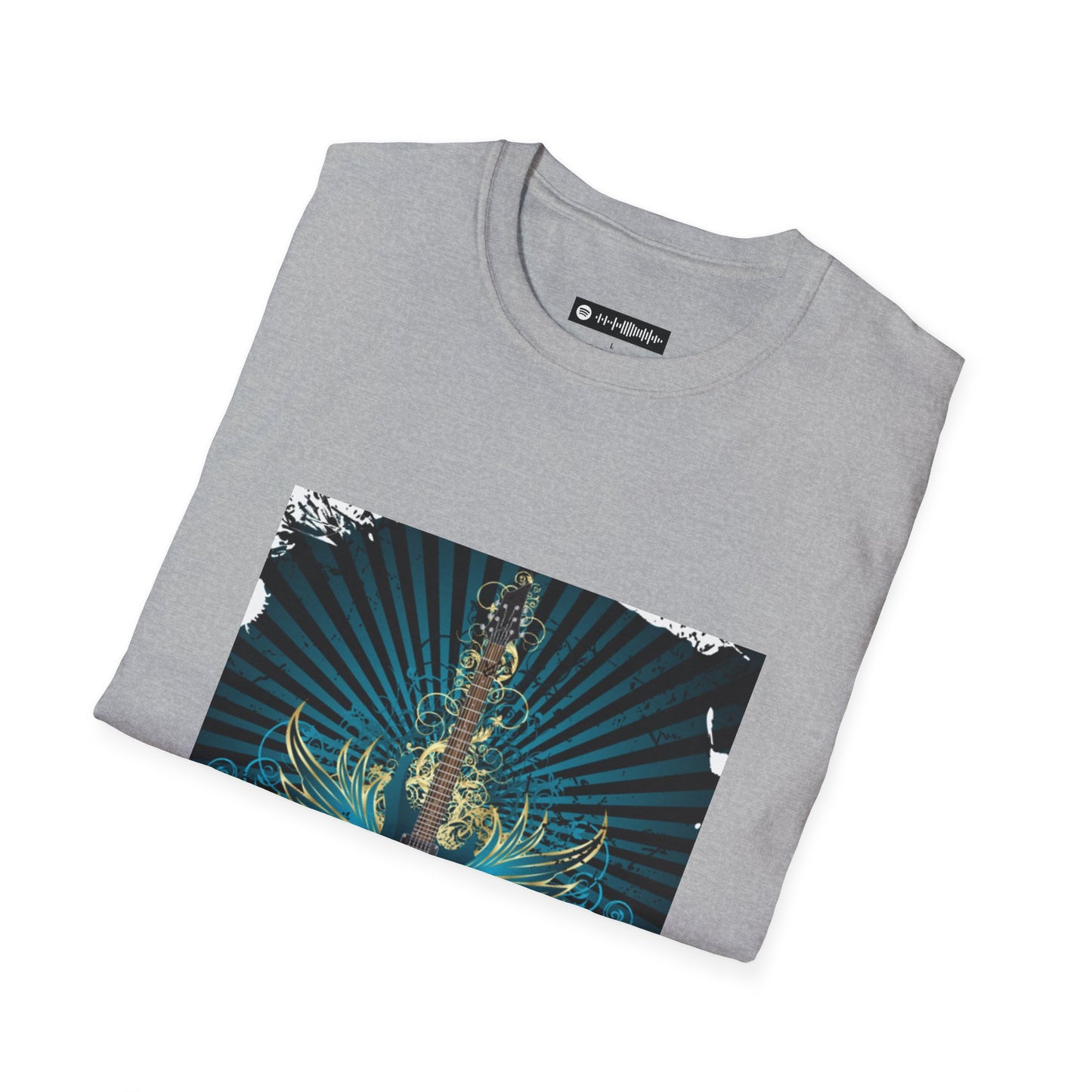 Blues Music Fan T-Shirt rock guitar - Unisex Softstyle Tee, Guitar Lover Gift, Musician Apparel, Concert Outfit, Blues Enthusiast Clothing