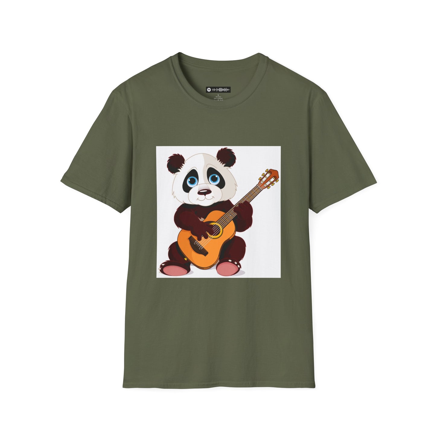Blues Music Fan T-Shirt guitar panda - Unisex Softstyle Tee, Guitar Lover Gift, Musician Apparel, Concert Outfit, Blues Enthusiast Clothing