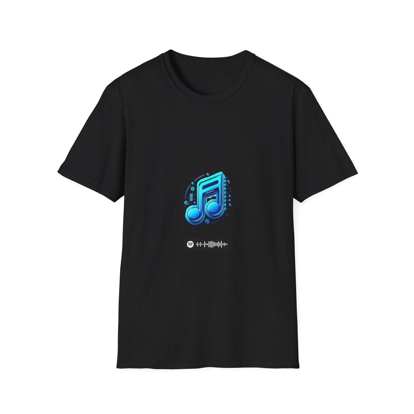 Blues Music Fan T-Shirt music notes1 - Unisex Softstyle Tee, Guitar Lover Gift, Musician Apparel, Concert Outfit, Blues Enthusiast Clothing
