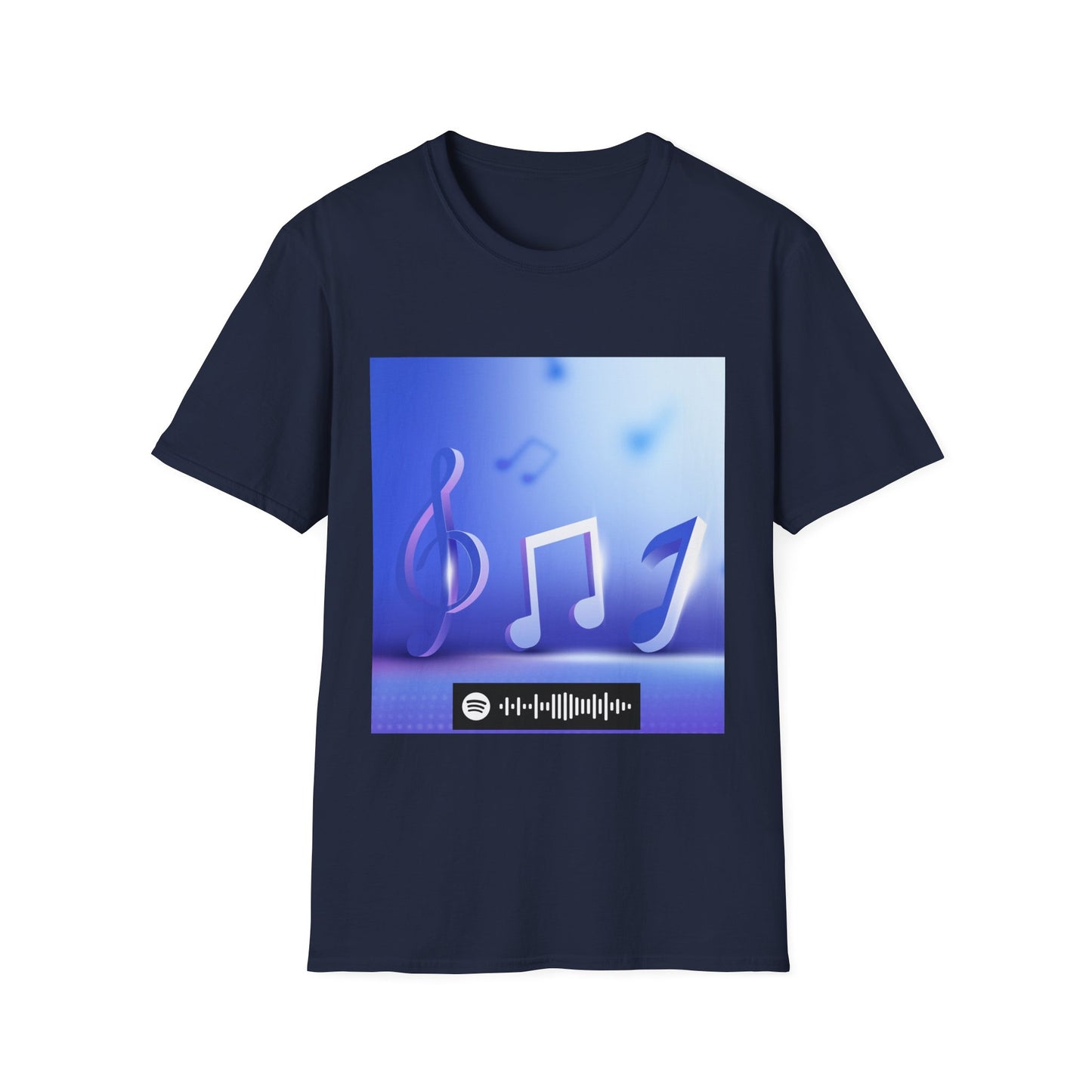 Blues Music Fan T-Shirt music notes2 - Unisex Softstyle Tee, Guitar Lover Gift, Musician Apparel, Concert Outfit, Blues Enthusiast Clothing