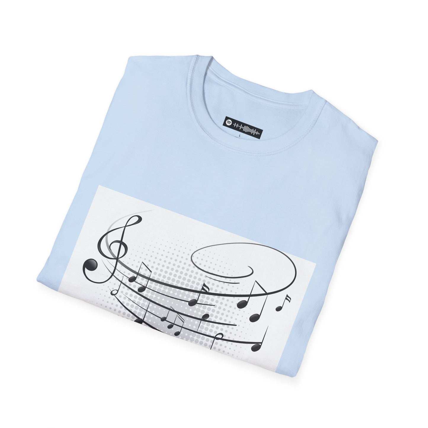 Blues Music Fan T-Shirt music music staff - Unisex Softstyle Tee, Guitar Lover Gift, Musician Apparel, Concert Outfit, Blues Enthusiast Clothing