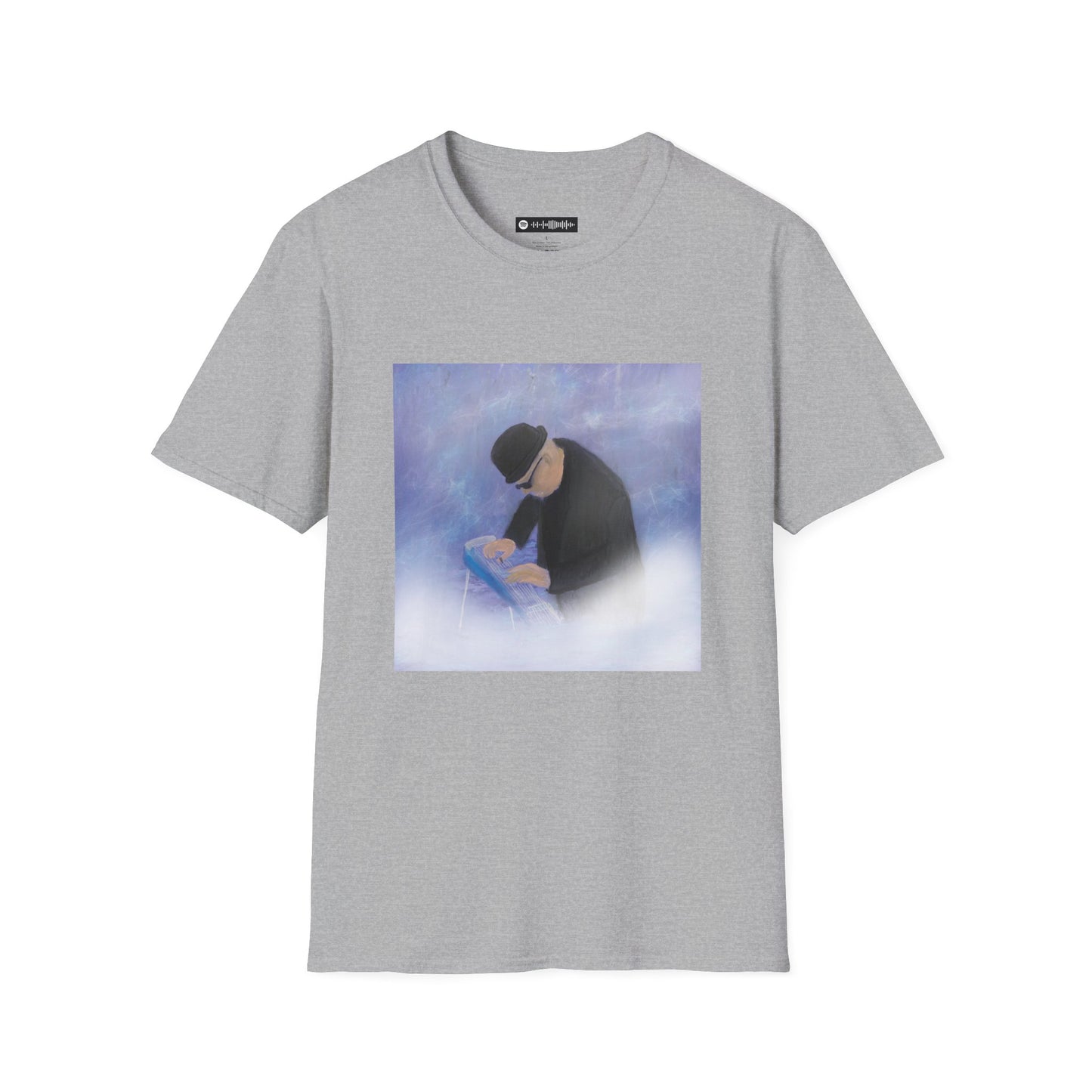 Blues Music Fan T-Shirt steel player2 - Unisex Softstyle Tee, Guitar Lover Gift, Musician Apparel, Concert Outfit, Blues Enthusiast Clothing