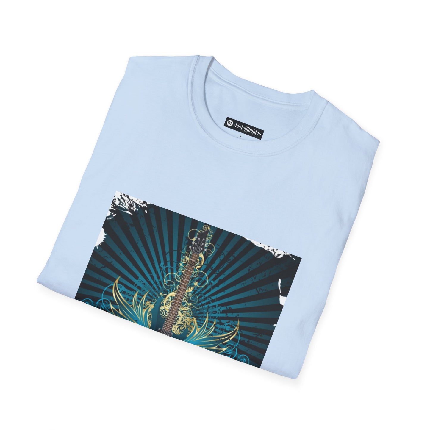 Blues Music Fan T-Shirt rock guitar - Unisex Softstyle Tee, Guitar Lover Gift, Musician Apparel, Concert Outfit, Blues Enthusiast Clothing