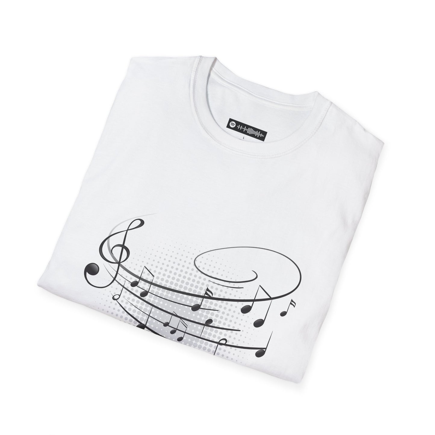 Blues Music Fan T-Shirt music music staff - Unisex Softstyle Tee, Guitar Lover Gift, Musician Apparel, Concert Outfit, Blues Enthusiast Clothing