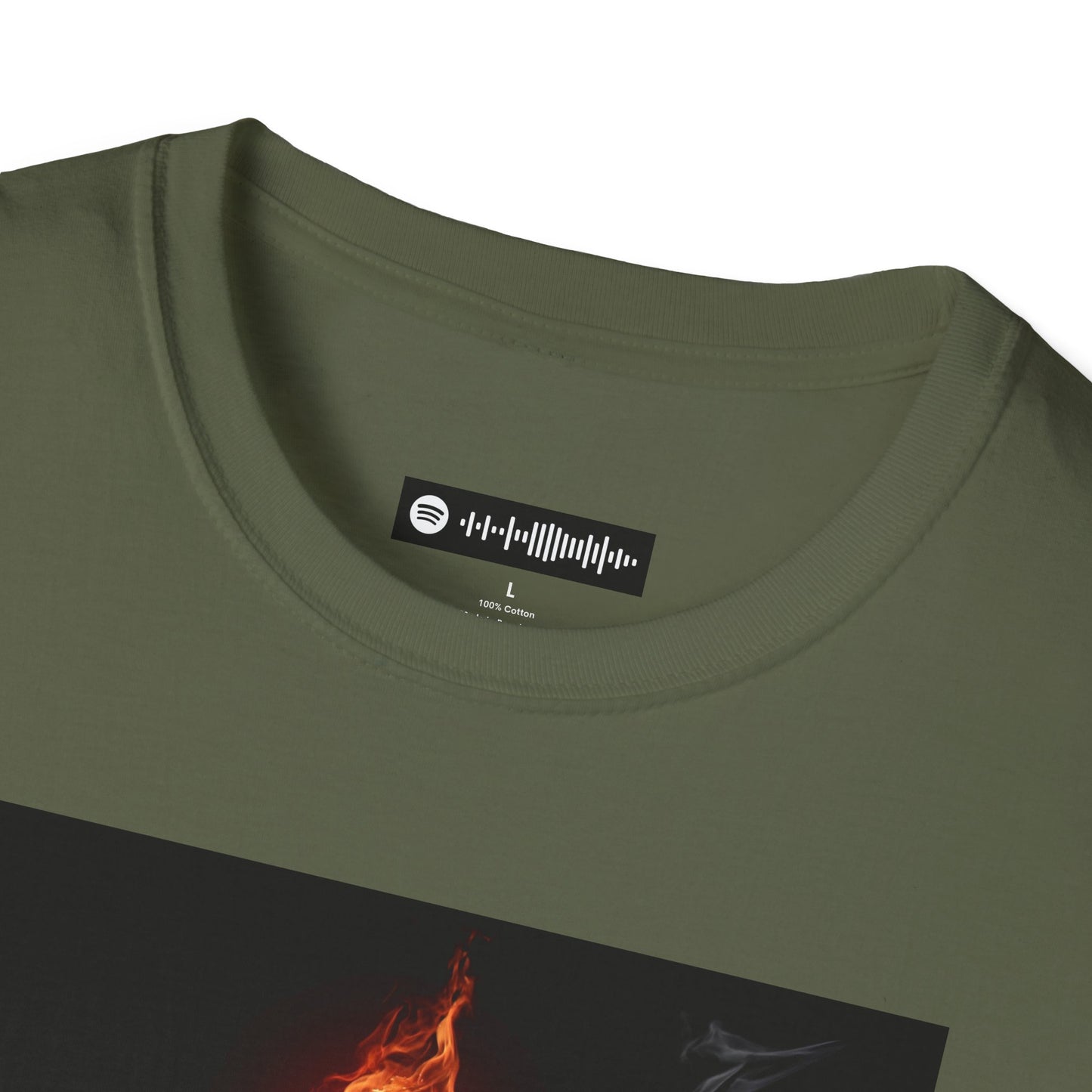 Blues Music Fan T-Shirt fire elec guitar - Unisex Softstyle Tee, Guitar Lover Gift, Musician Apparel, Concert Outfit, Blues Enthusiast Clothing