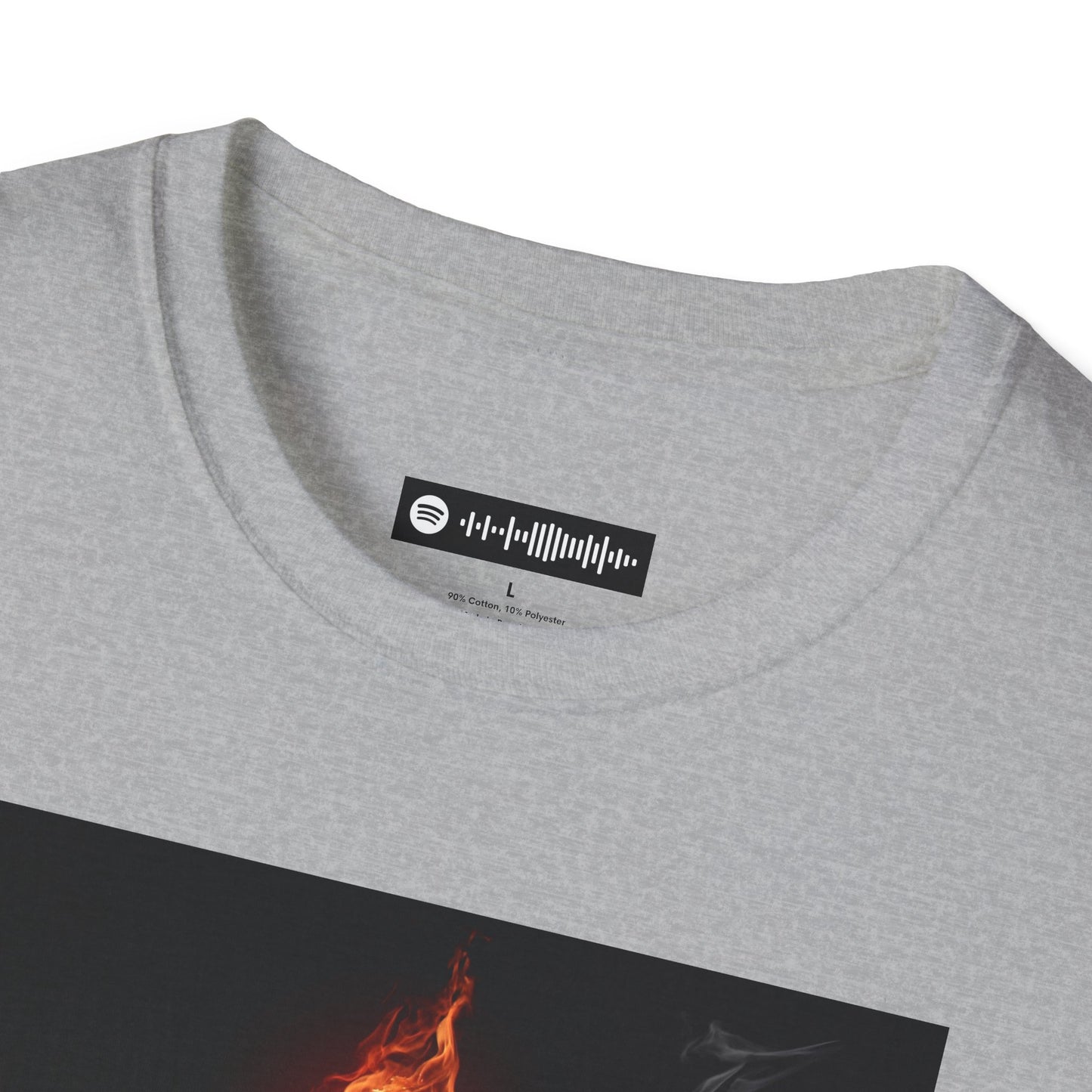 Blues Music Fan T-Shirt fire elec guitar - Unisex Softstyle Tee, Guitar Lover Gift, Musician Apparel, Concert Outfit, Blues Enthusiast Clothing