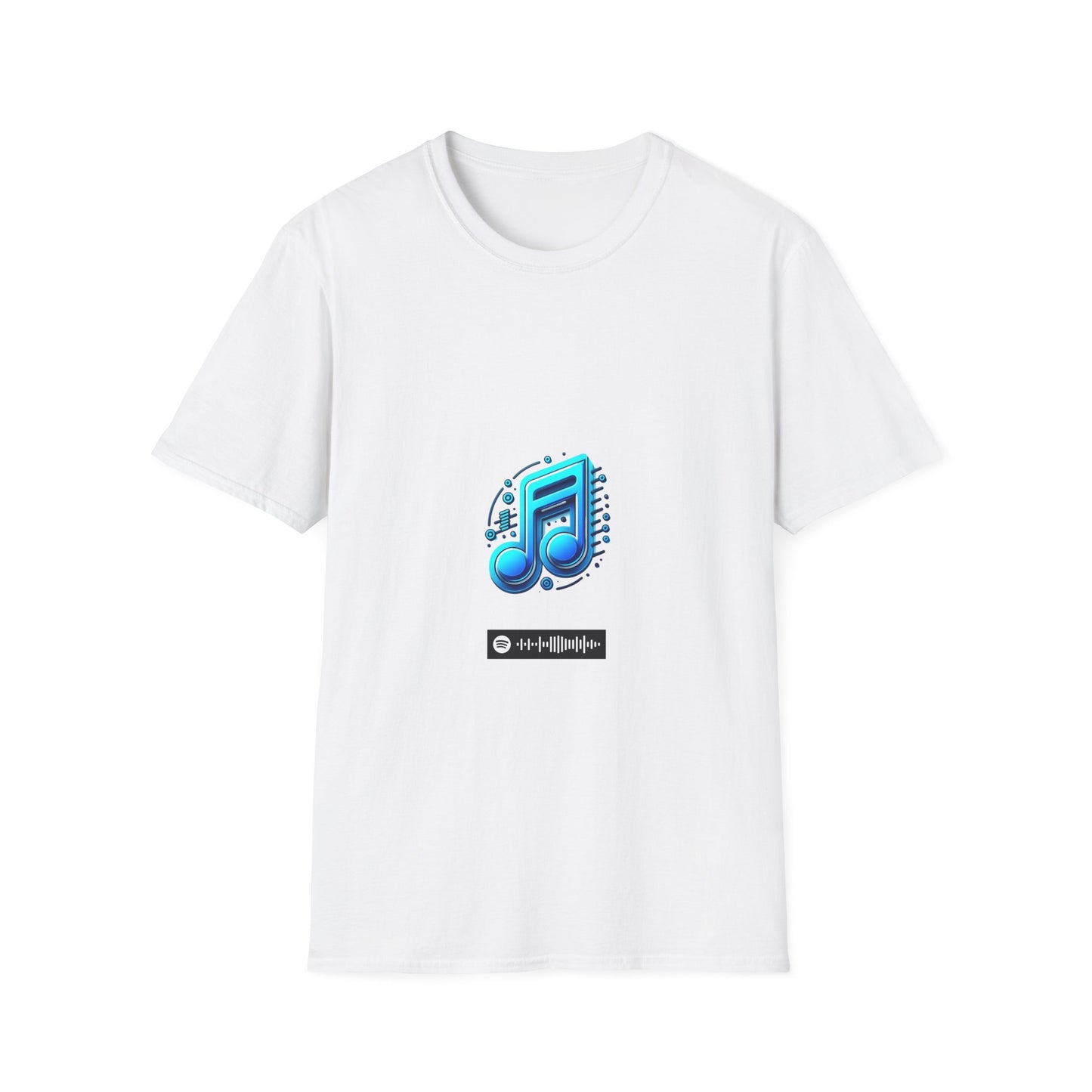 Blues Music Fan T-Shirt music notes1 - Unisex Softstyle Tee, Guitar Lover Gift, Musician Apparel, Concert Outfit, Blues Enthusiast Clothing