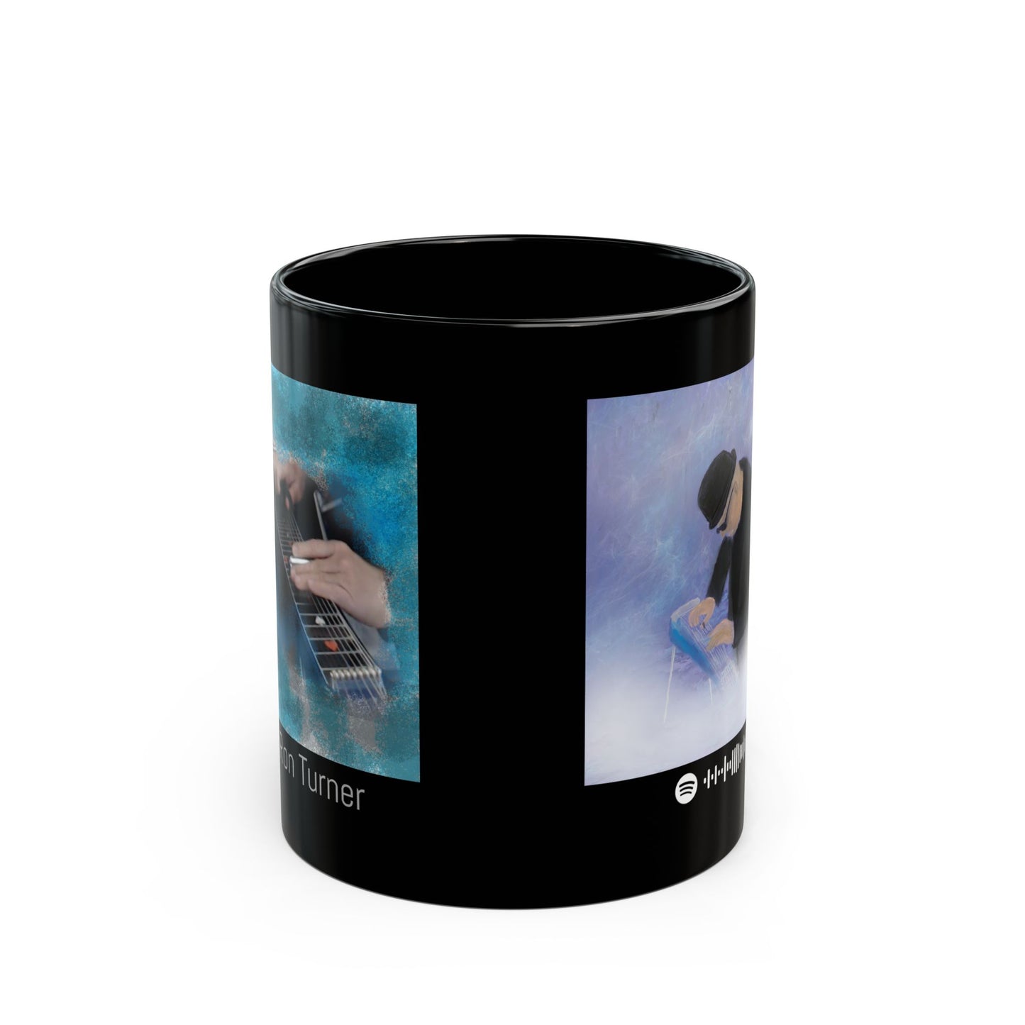 Music-Themed Mug style #2 for Blues Lovers, Perfect Gift for Musicians and Coffee Enthusiasts, Unique Black Mug for Home or Office, Celebrate Music!