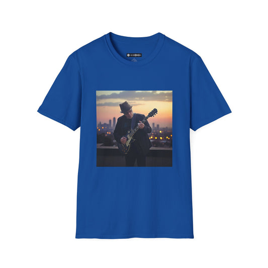 Blues Music Fan T-Shirt West Coast Rendezvous - Unisex Softstyle Tee, Guitar Lover Gift, Musician Apparel, Concert Outfit, Blues Enthusiast Clothing