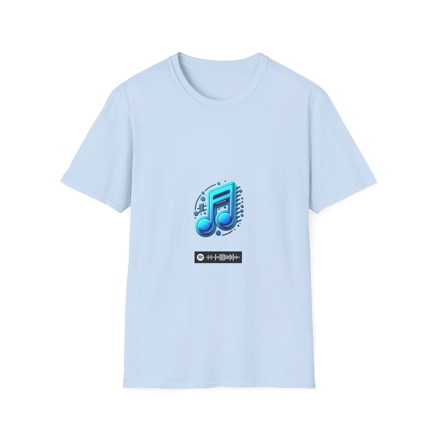 Blues Music Fan T-Shirt music notes1 - Unisex Softstyle Tee, Guitar Lover Gift, Musician Apparel, Concert Outfit, Blues Enthusiast Clothing