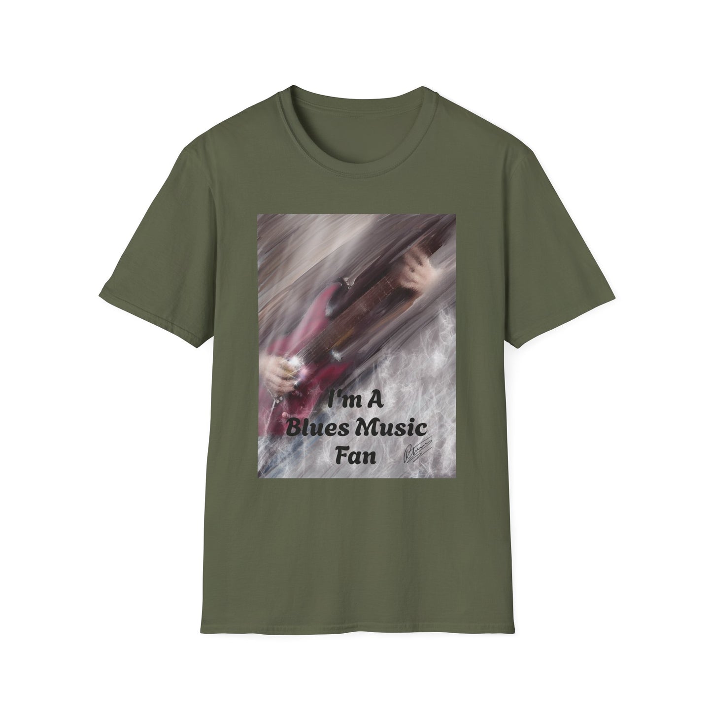 Blues Music Fan T-Shirt - Unisex Softstyle Tee, Guitar Lover Gift, Musician Apparel, Concert Outfit, Blues Enthusiast Clothing