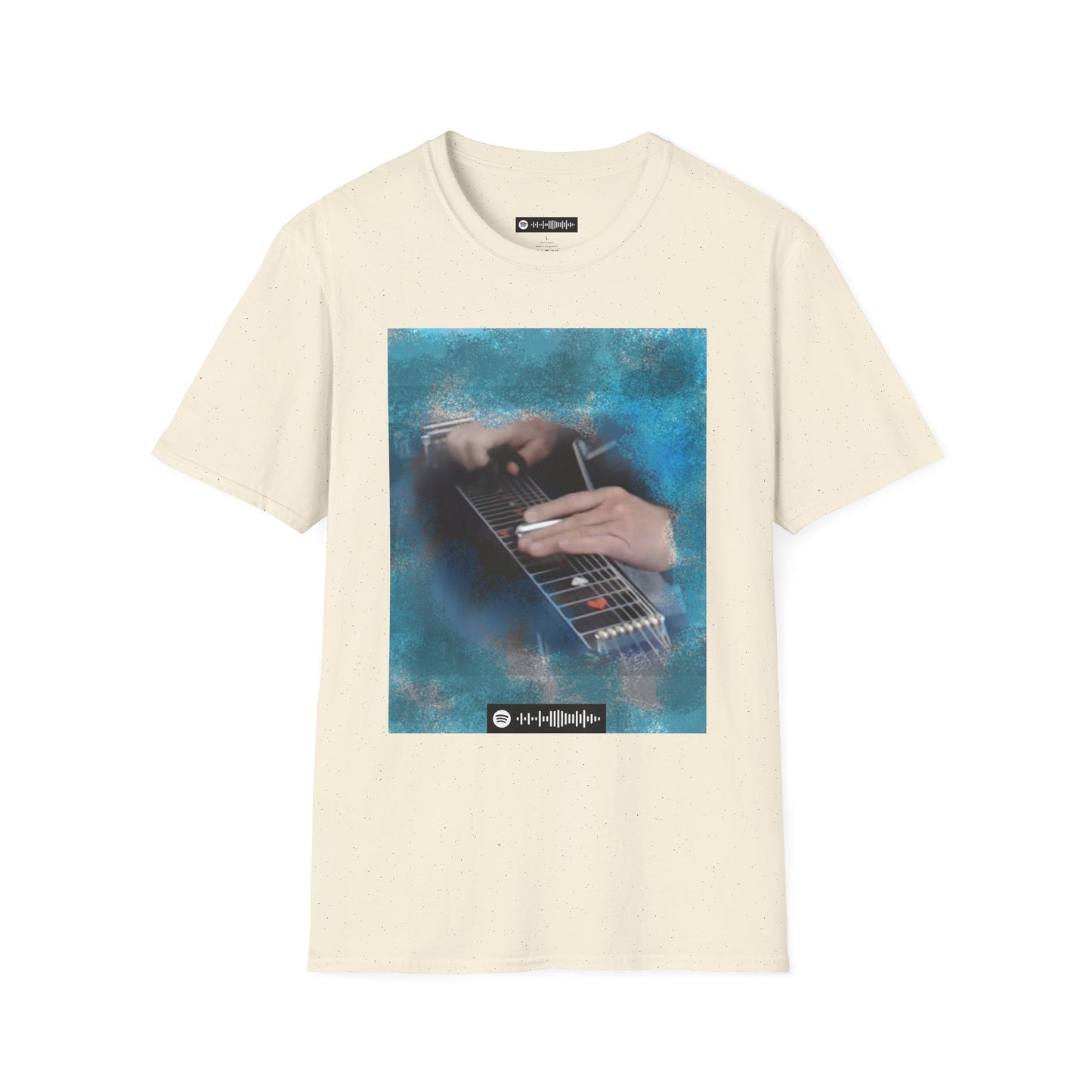 Blues Music Fan T-Shirt hands playing steel guitar - Unisex Softstyle Tee, Guitar Lover Gift, Musician Apparel, Concert Outfit, Blues Enthusiast Clothing