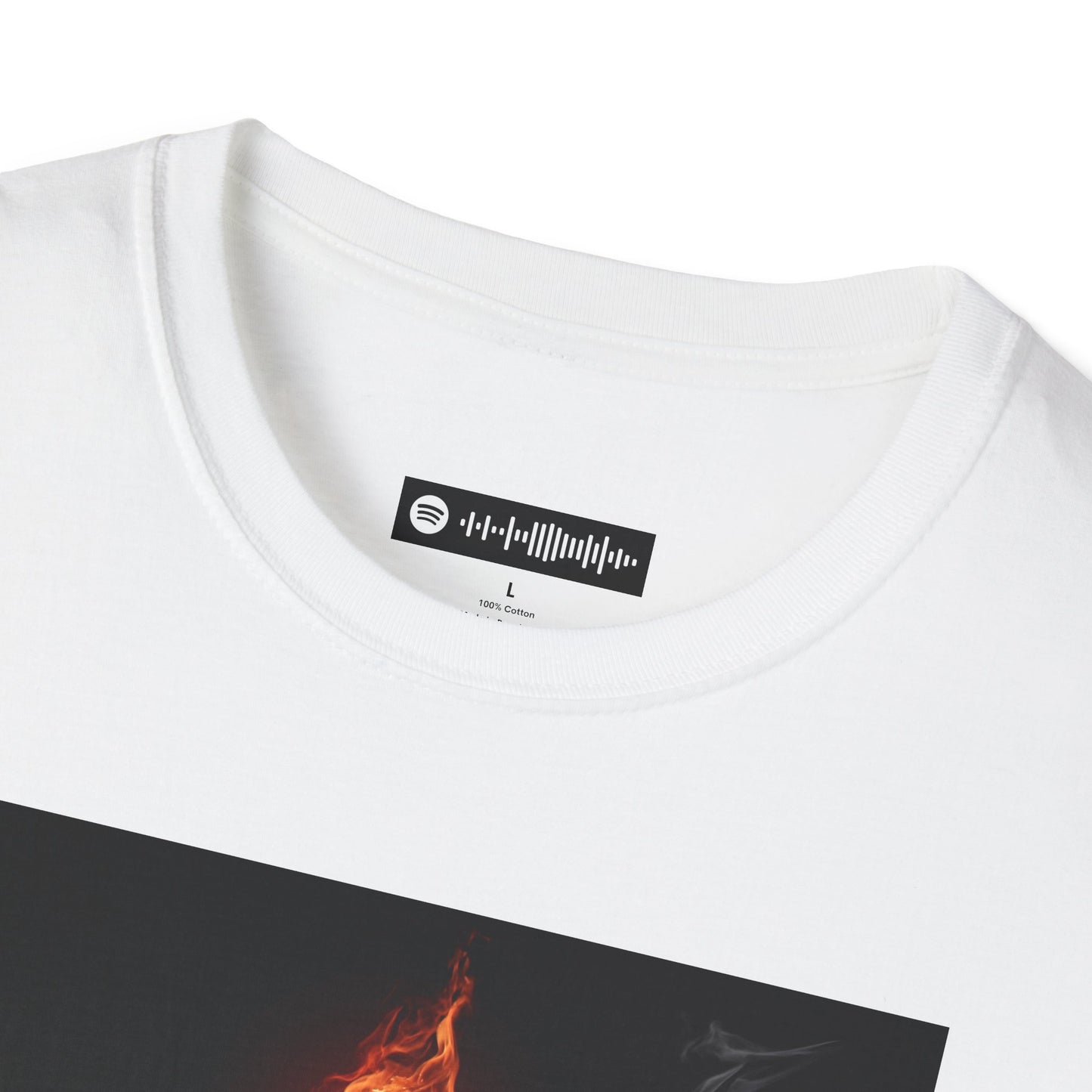 Blues Music Fan T-Shirt fire elec guitar - Unisex Softstyle Tee, Guitar Lover Gift, Musician Apparel, Concert Outfit, Blues Enthusiast Clothing