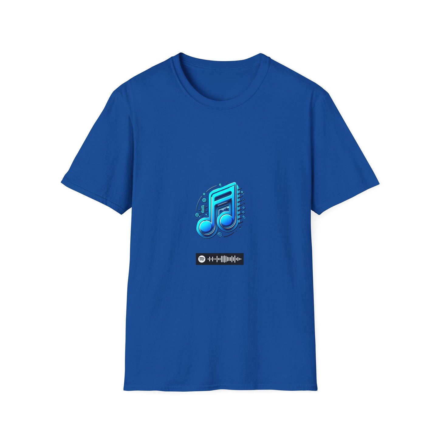 Blues Music Fan T-Shirt music notes1 - Unisex Softstyle Tee, Guitar Lover Gift, Musician Apparel, Concert Outfit, Blues Enthusiast Clothing