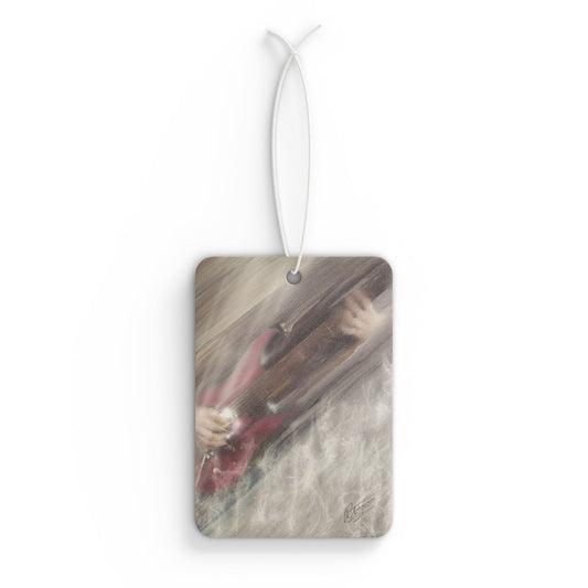 Musical Car Air Freshener, Guitar Lover Gift, Unique Auto Decor, Scented Tag for Road Trips, Vintage Music Air Freshener