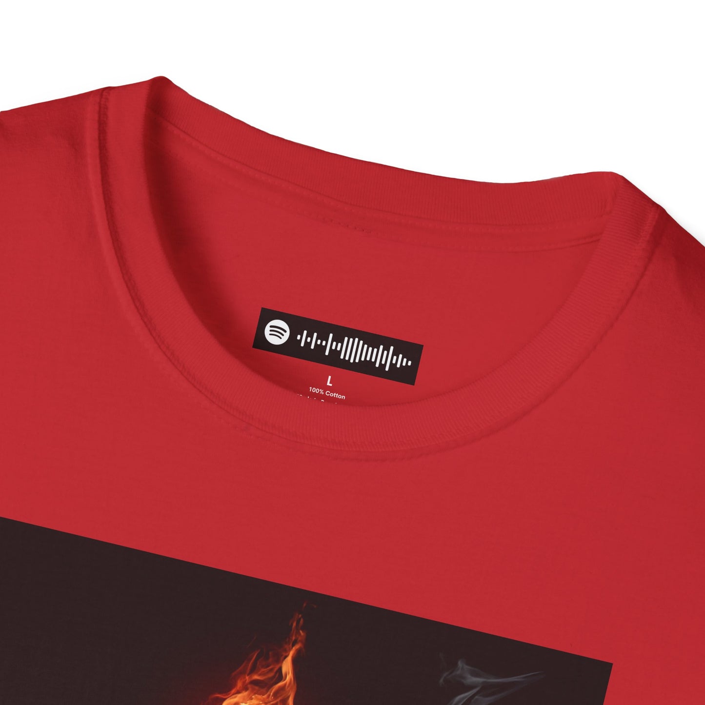 Blues Music Fan T-Shirt fire elec guitar - Unisex Softstyle Tee, Guitar Lover Gift, Musician Apparel, Concert Outfit, Blues Enthusiast Clothing