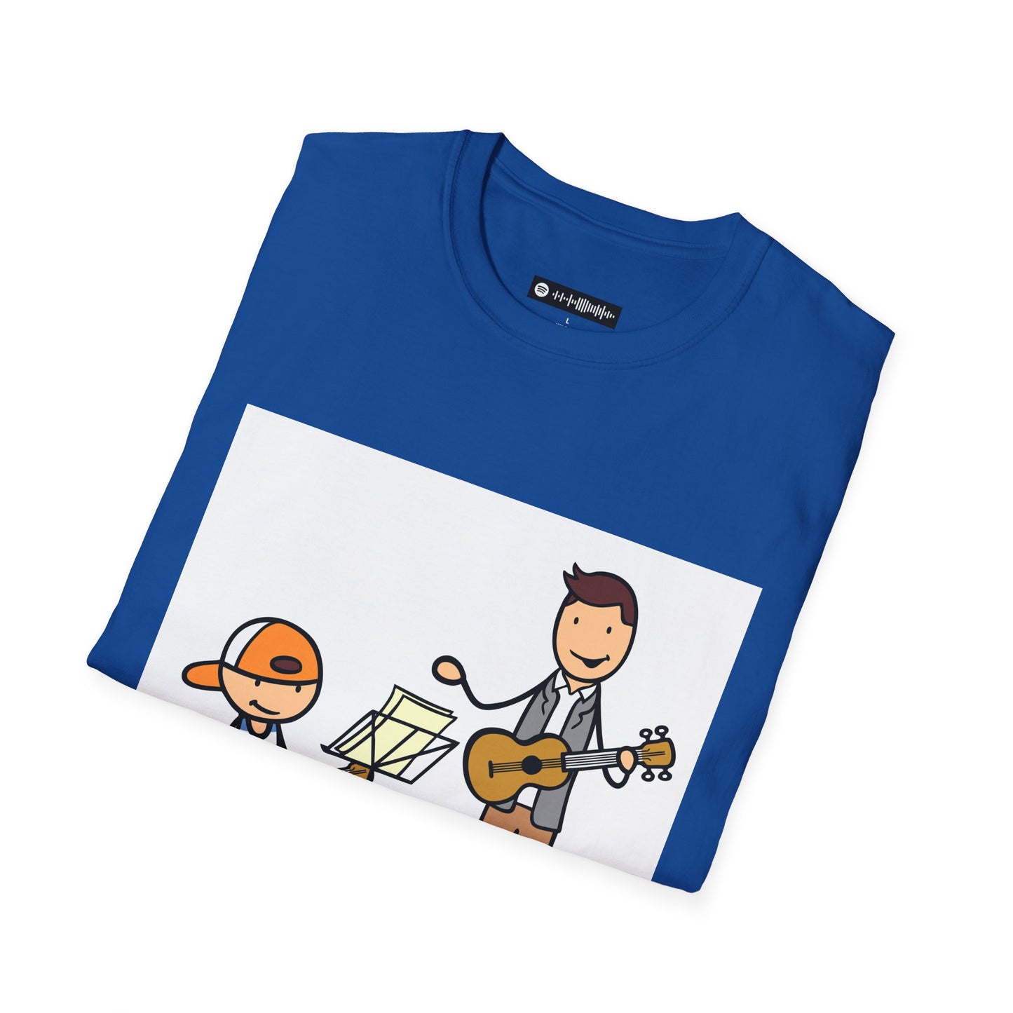 Blues Music Fan T-Shirt boy learning - Unisex Softstyle Tee, Guitar Lover Gift, Musician Apparel, Concert Outfit, Blues Enthusiast Clothing