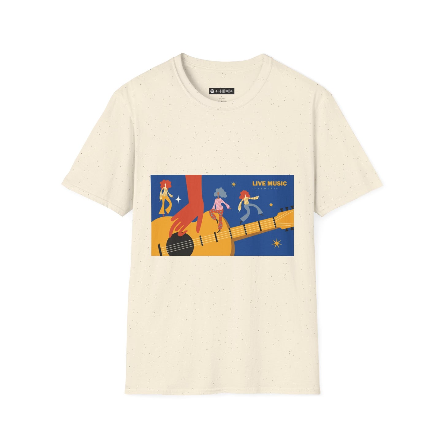 Blues Music Fan T-Shirt guitar playing hand - Unisex Softstyle Tee, Guitar Lover Gift, Musician Apparel, Concert Outfit, Blues Enthusiast Clothing