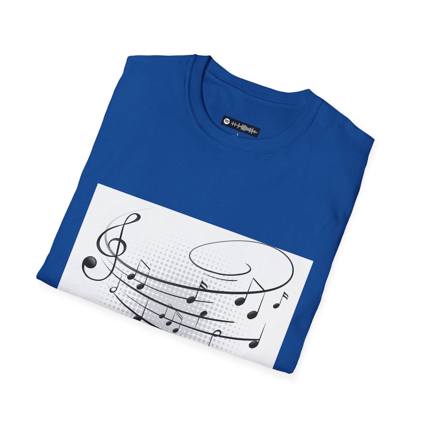 Blues Music Fan T-Shirt music music staff - Unisex Softstyle Tee, Guitar Lover Gift, Musician Apparel, Concert Outfit, Blues Enthusiast Clothing