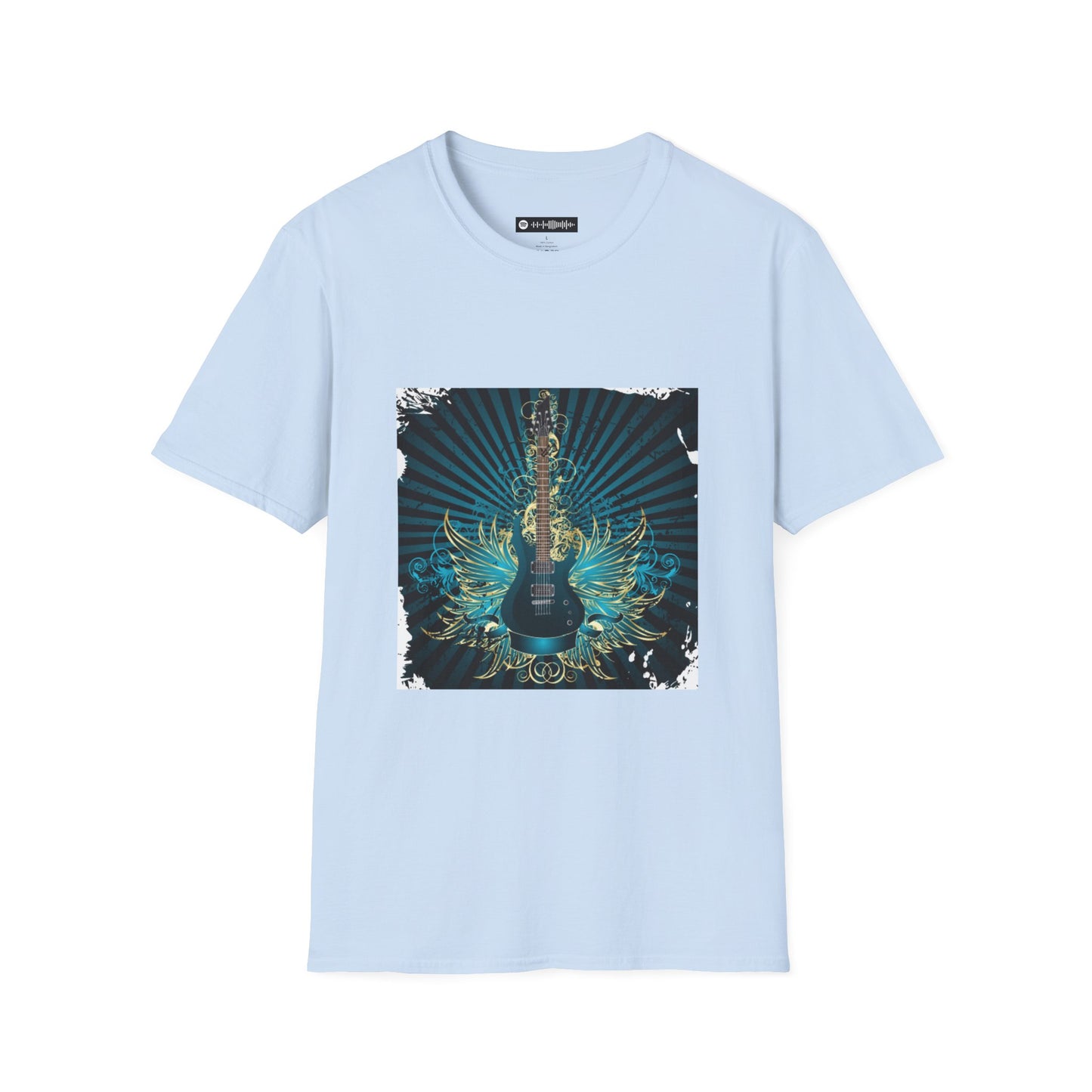 Blues Music Fan T-Shirt rock guitar - Unisex Softstyle Tee, Guitar Lover Gift, Musician Apparel, Concert Outfit, Blues Enthusiast Clothing