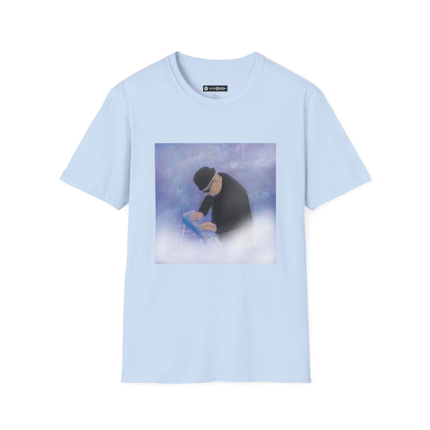 Blues Music Fan T-Shirt steel player2 - Unisex Softstyle Tee, Guitar Lover Gift, Musician Apparel, Concert Outfit, Blues Enthusiast Clothing