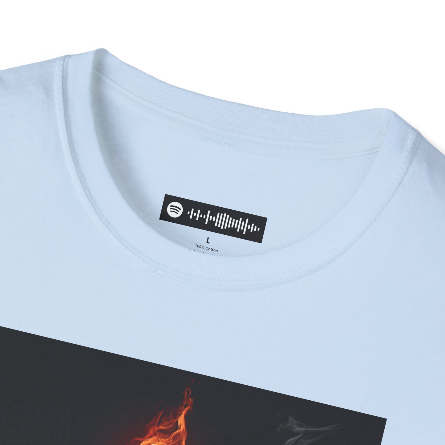 Blues Music Fan T-Shirt fire elec guitar - Unisex Softstyle Tee, Guitar Lover Gift, Musician Apparel, Concert Outfit, Blues Enthusiast Clothing