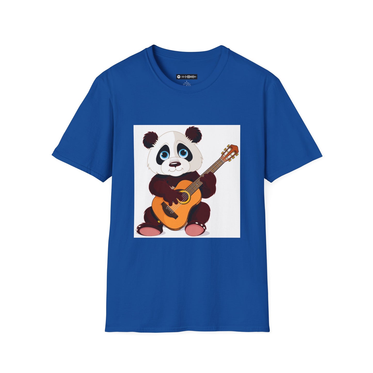 Blues Music Fan T-Shirt guitar panda - Unisex Softstyle Tee, Guitar Lover Gift, Musician Apparel, Concert Outfit, Blues Enthusiast Clothing