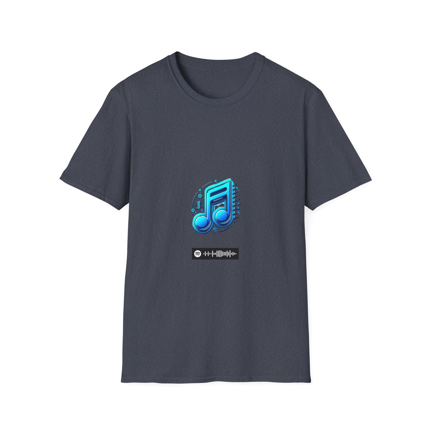 Blues Music Fan T-Shirt music notes1 - Unisex Softstyle Tee, Guitar Lover Gift, Musician Apparel, Concert Outfit, Blues Enthusiast Clothing